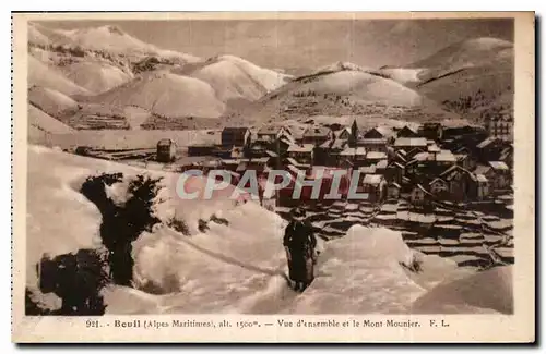 Ansichtskarte AK Beuil Alpes Maritimes vue d'ensemble et le Mont Mounier