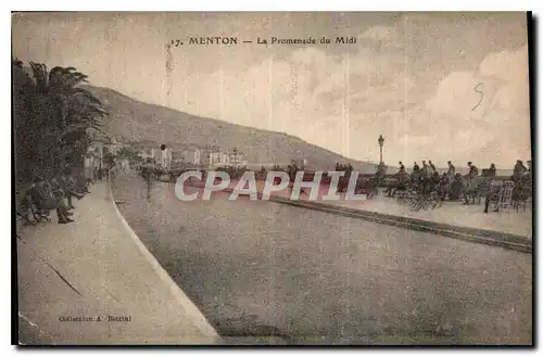 Cartes postales Menton la Promenade du Midi