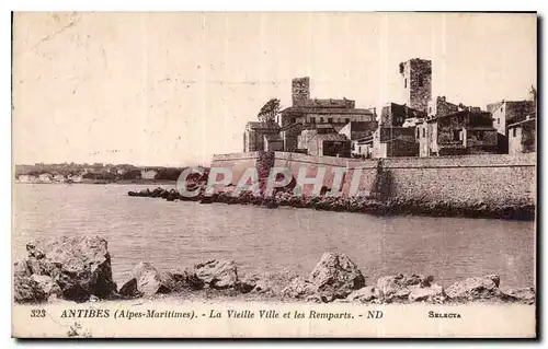 Ansichtskarte AK Antibes Alpes Maritimes la Vieille ville et les Remparts