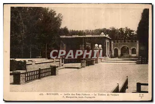 Ansichtskarte AK Bourges Jardin des Pres Fichaux le Theatre de Verdure