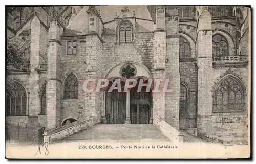 Cartes postales Bourges Porte Nord de la Cathedrale