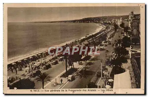 Cartes postales Nice vue generale de la Promenade des Anglais les Hotels