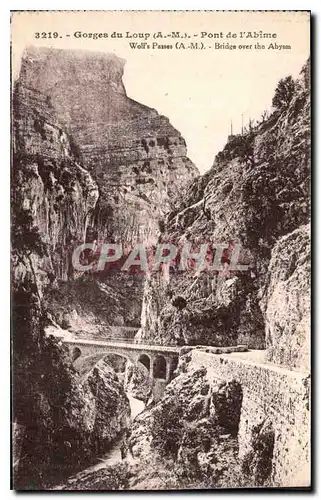 Ansichtskarte AK Gorges du Loup A M pont de l'Abime