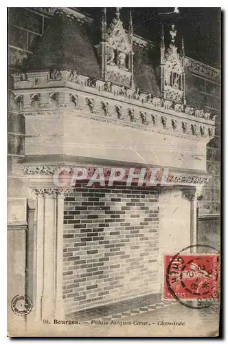 Cartes postales Bourges Palais Jacques Coeur Cheminee