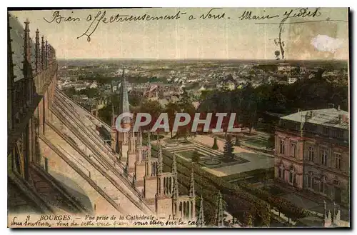 Ansichtskarte AK Bourges Vue prise de la Cathedrale