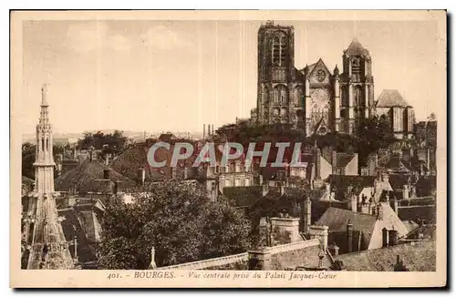 Ansichtskarte AK Bourges Vue centrale prise du Palais Jacques Coeur