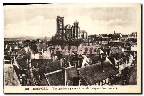 Ansichtskarte AK Bourges vue generale prise du palais Jacques Coeur