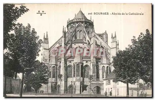 Ansichtskarte AK Bourges Abside de la Cathedrale