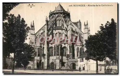 Ansichtskarte AK Bourges Abside de la Cathedrale