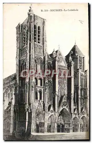 Cartes postales Bourges la Cathedrale