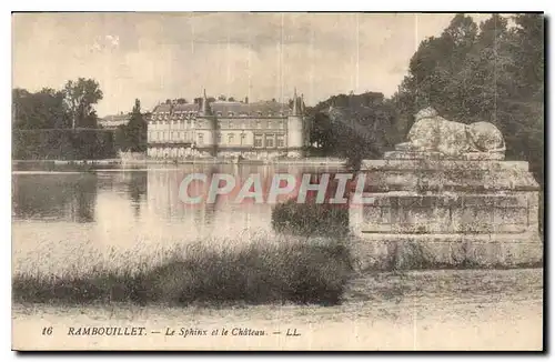 Ansichtskarte AK Rambouillet Le Sphinx et le Chateau