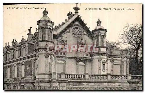 Cartes postales Conflans Ste Honorine Le Chateau du Prieure Facade Artistique