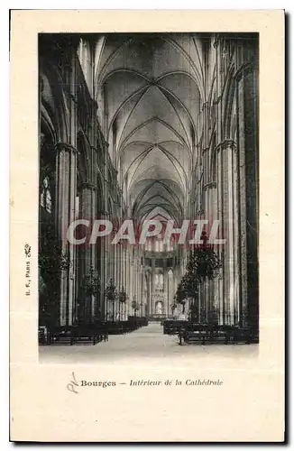 Ansichtskarte AK Bourges interieur de la Cathedrale