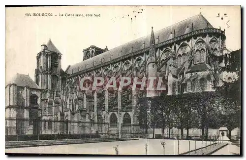 Ansichtskarte AK Bourges la Cathedrale cote sud