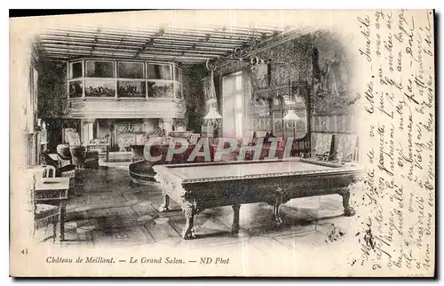 Ansichtskarte AK Chateau de Meillant le grand Salon Billard