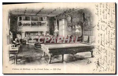 Cartes postales Chateau de Meillant le grand Salon Billard