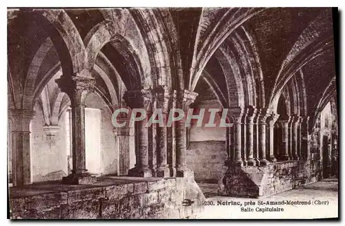 Cartes postales Noirlac pres St Amand Montrond Cher Salle Capitulaire