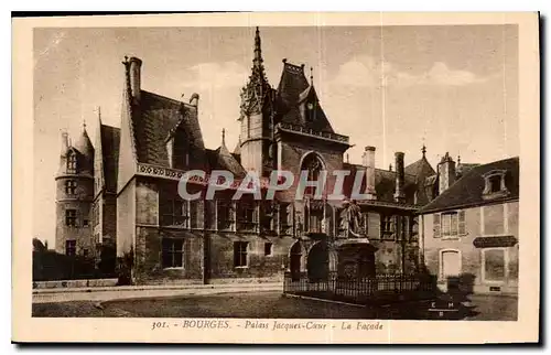 Cartes postales Bourges Palais Jacques Coeur la facade