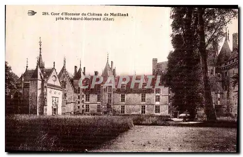 Ansichtskarte AK Cour d'Honneur du Chateau de Meillant pres St Amand Montrond