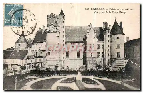 Ansichtskarte AK Bourges Palais Jacques Coeur vue prise de la Place Berry