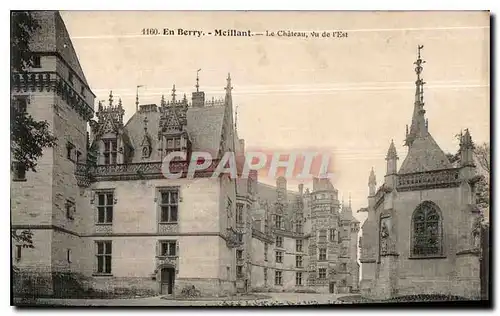 Cartes postales En Berry Meillant le Chateau vu de l'Est