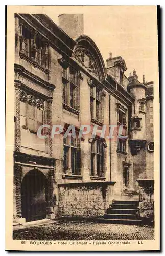 Ansichtskarte AK Bourges Hotel lallemant facade occidentale