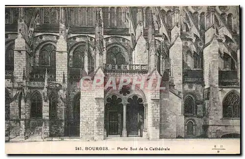 Cartes postales Bourges Porte Sud de la Cathedrale