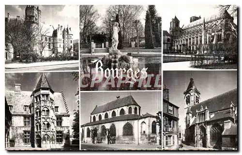 Ansichtskarte AK Bourges Cher le palais Jacques Coeur le jardin la Cathedrale Saint Etienne ancienne maison des E