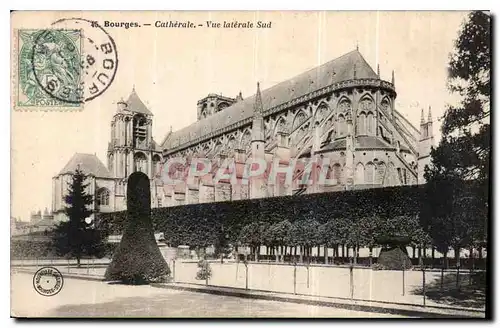 Cartes postales Bourges Cathedrale Vue laterale Sud