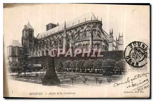 Ansichtskarte AK Bourges Abside de la Cathedrale