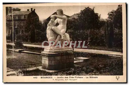 Ansichtskarte AK Bourges Jardin des Pres Fichaux La Menade