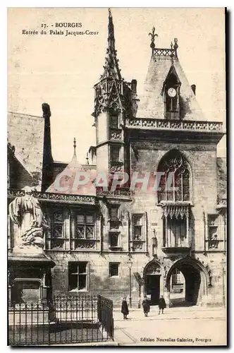 Cartes postales Bourges Entree du Palais Jacques Coeur