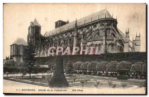 Ansichtskarte AK Bourges Abside de la Cathedrale