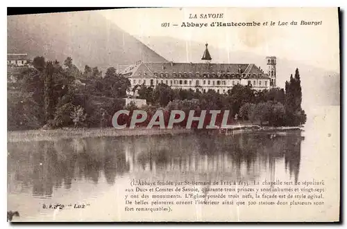 Cartes postales La Savoie Abbaye d'Hautecombe et le Lac du Bourget