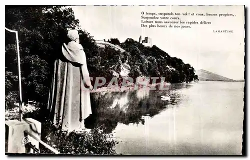 Cartes postales Aix les Bains Lac du Bourget Monument Lamartine Chateau de Chatillon