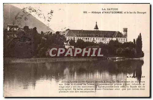 Cartes postales La Savoie Abbaye d'Hautecombe et le lac du Bourget