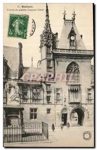 Cartes postales Bourges Entree du palais Jacques Coeur