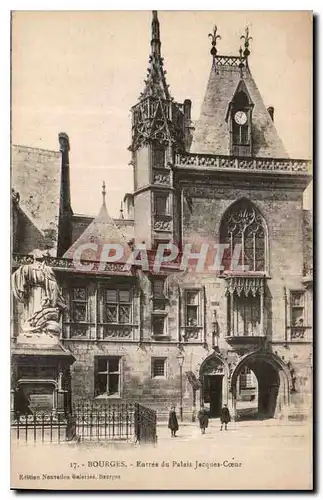 Cartes postales Bourges Entree du Palais Jacques Coeur