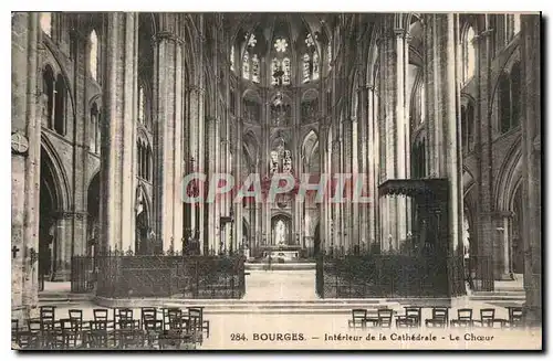 Cartes postales Bourges Interieur de la Cathedrale Le Choeur