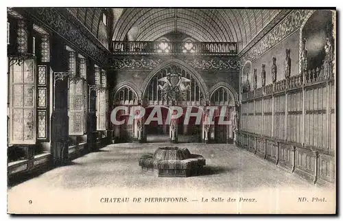 Cartes postales Chateau de Pierrefonds La Salle des Preux