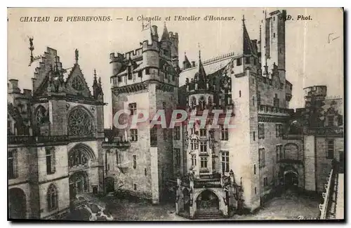 Ansichtskarte AK Chateau de Pierrefonds La Chapelle et l'Escalier d'Honneur