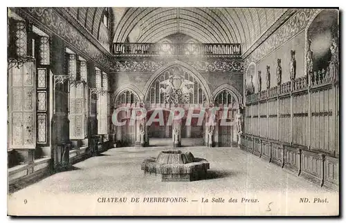 Cartes postales Chateau de Pierrefonds La Salle des Preux