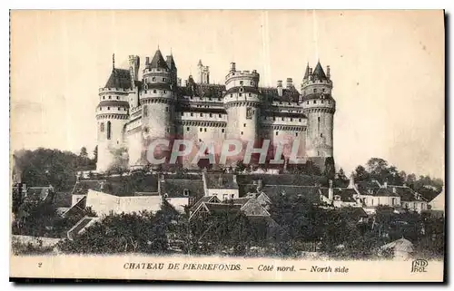 Cartes postales Chateau de Pierrefonds Cote nord