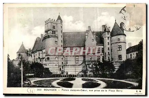 Ansichtskarte AK Bourges Palais Jacques Coeur vue prise de la Place Berry