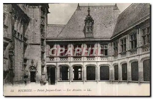 Cartes postales Bourges Palais Jacques Coeur Les Arcades