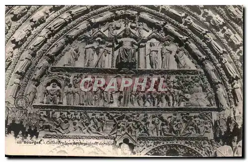 Cartes postales Bourges Cathedrale Le Jugement dernier