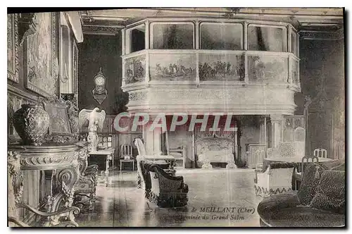 Cartes postales Palais de Melliant Cher Cheminee du Grand Salon