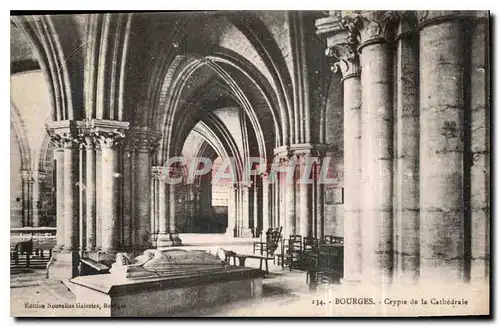 Ansichtskarte AK Bourges Crypte de la Cathedrale