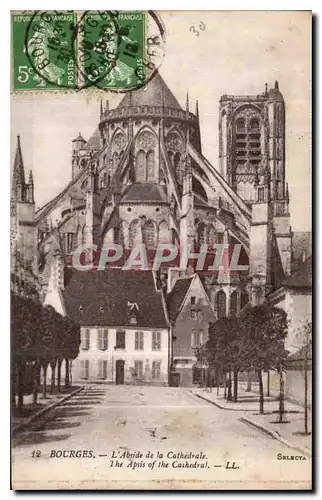 Ansichtskarte AK Bourges L'Abside de la Cathedrale