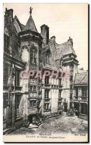 Ansichtskarte AK Bourges Escalier du Palais Jacques Coeur